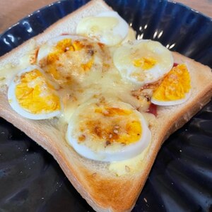 リメイク☆ゆで卵のオーロラトースト